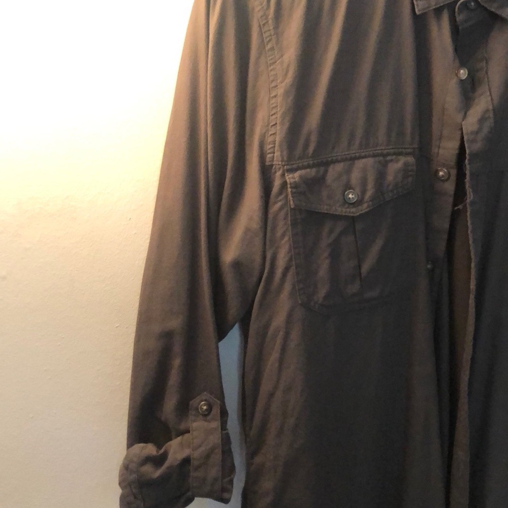 Topman OLIVE button down - Picture 5 of 5